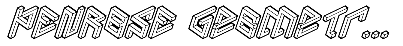 PENROSE Geometric B Outline Bold Italic